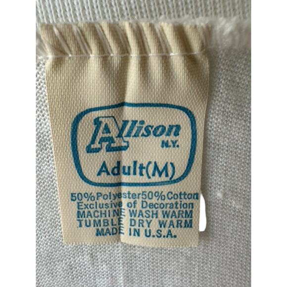 Vintage 80's DANNON Yogurt White Single Stitch Short Sleeve T-Shirt Medium NEW - Picture 5 of 8